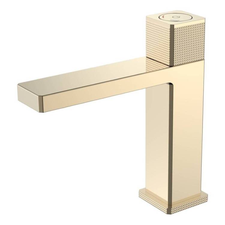 Смеситель для раковины Boheme Quad 159-G сенсорный, золотой