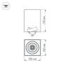Потолочный светодиодный светильник Arlight SP-Cubus-S100x100WH-11W Day White 40deg 023078(1) фото 2