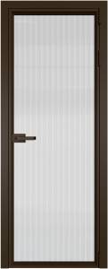 Межкомнатная дверь Profil Doors 1 AV цвет профиля Деорэ, стекло безопасное 6 мм мору осветленное 800x2000