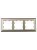 Рамка 3-постовая IEK Brite BR-M32-12-3-K10 бежевый/шампань фото 3