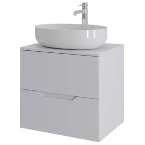 Тумба с раковиной Orange Line Li-60TuwMDF+B05-520W белая матовая, 60 см