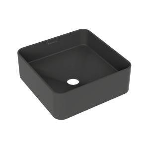 Раковина Aqueduto Espiral ESP0340 37x37, черный матовый