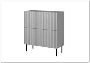 Комод Halmar Asensio V-PL-ASENSIO-KM-2 светло-серый/черный