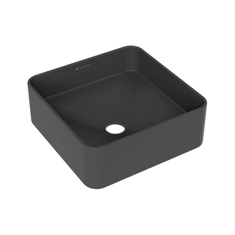 Раковина Aqueduto Espiral ESP0340 37x37, черный матовый