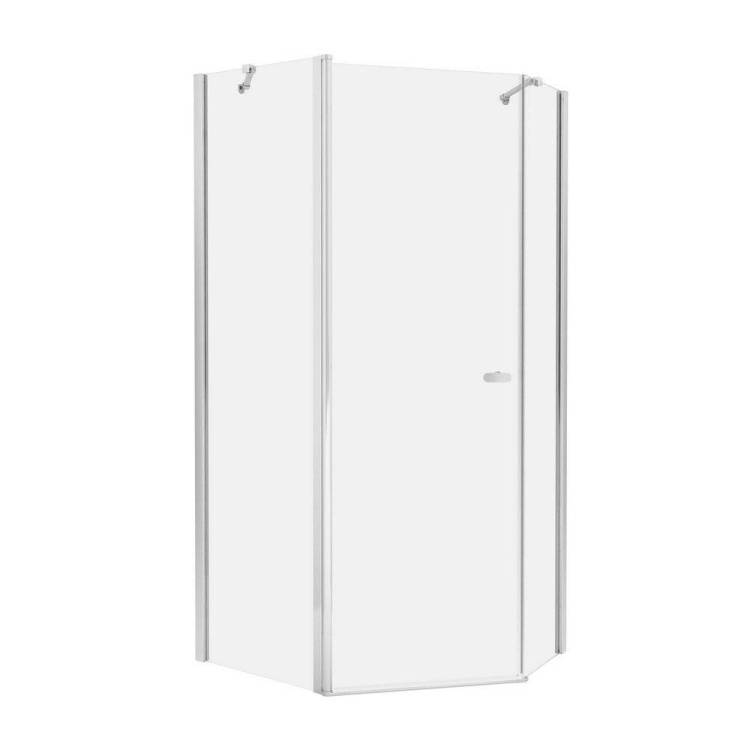 Душевое ограждение NEW TRENDY NEW SOLEO  100x80x195 K-0739 (хром)