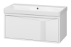Тумба с раковиной Brevita Каскад УТ000025617 белая, 90 см