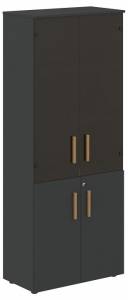 Шкаф-витрина Skyland Forta 00-07088298 Черный графит