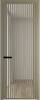 Межкомнатная дверь Profil Doors 3 AGP цвет профиля Шампань, стекло безопасное 6 мм ромб серебро 600x2000