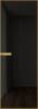 Межкомнатная дверь Profil Doors 1 AGN цвет профиля Золото, стекло безопасное 4 мм черное тонированное 800x2000