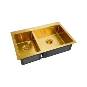 Кухонная мойка Zorg Inox PVD SZR-78-2-51 R bronze