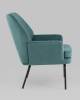 Кресло Stool Group Харви QH-8312K 263-8 green темно-бирюзовая рогожка фото 3