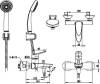 Смеситель для ванны с душем Bravat Drop F64898C-B фото 6