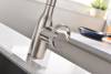 Смеситель для кухни Paulmark Urban Ur213104-BS с выдвижным изливом, брашированная сталь фото 11