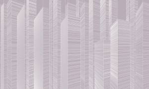 3D Фотообои Artegrafico «Абстрактные небоскрёбы на сиреневом» LST-062 канвас