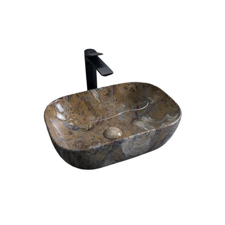 Раковина Gid Geométrico 54474 Mnc333T 45 см, под камень, глянцевая