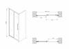 Душевая дверь Abber Schwarzer Diamant AG30150MH Хром фото 5