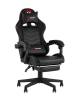 Кресло компьютерное Stool Group TopChairs Prophet GF-8086 black черный с оттоманкой