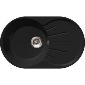 Мойка кухонная GranFest Rondo GF-R--750L чаша с крылом 750x460мм черный
