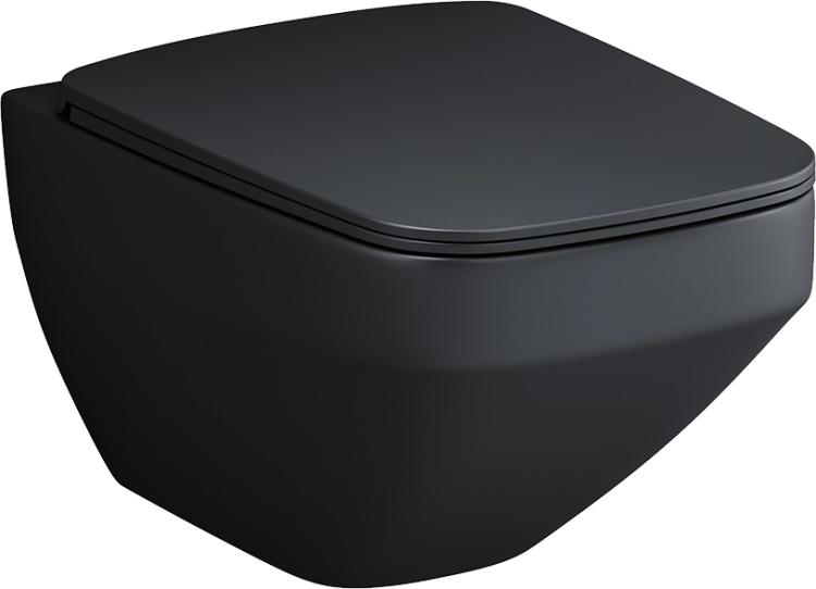 Унитаз подвесной AM.PM Inspire V2.0 FlashClean C50A1700MBSC безободковый, черный матовый