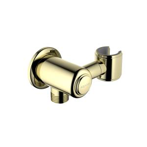 Шланговое подключение Aquatek Классик AQ2462PG с держателем, полир. золото
