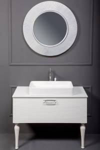 Тумба под раковину Armadi Art Vallessi Avantgarde 842-100-WG 100 белая золото