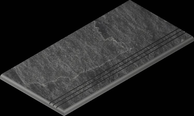 Ступень Italon Материя X2 620040000207 Титаниум закругленная грип левая 30x120