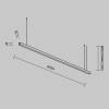 Подвесной линейный светодиодный светильник Technical LL312007 фото 8