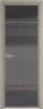 Межкомнатная дверь Profil Doors 4 AX цвет профиля Никель матовый, стекло безопасное 6 мм тонированное 600x2000