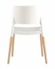 Стул Stool Group Bistro 8086 WHITE белый с деревян. ножками фото 3