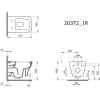 Унитаз подвесной Ambassador Benefit 203T20001R-202T20001S белый глянцевый с сиденьем микролифт фото 8