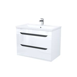 Тумба с раковиной Iddis Ray RAY80W0i95K подвесная, 80 см, белый