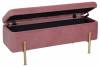 Банкетка-сундук Stool Group Болейн 20A544VF-8167-30 с ящиком, велюр розовый 110x42 фото 2