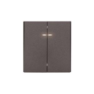 Выключатель 2-клавишный Kranz Strong KR-78-0714-6 графит