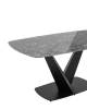 Стол обеденный Stool Group Аврора DF0093DT 160 black DUAL керамика черная 160x90x76 фото 2