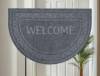 Коврик влаговпитывающий "Welcome" полукруг серый 60x90 см (10 шт)