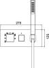 Термостатический смеситель RGW Shower Panels SP-44-01 С ВНУТРЕННЕЙ ЧАСТЬЮ, для душа фото 3