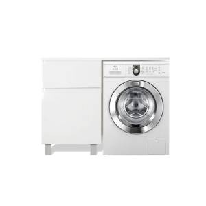 Тумба с раковиной Эстет Dallas Luxe 130 напольная, 2 ящика, под стиральную машину, L