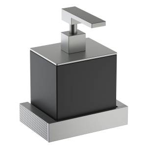 Дозатор Timo Caisa 91039/13 настенный, никель, черный