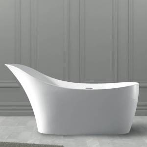 Ванна из искусственного камня Abber Stein AS9618 169x75 белая матовая