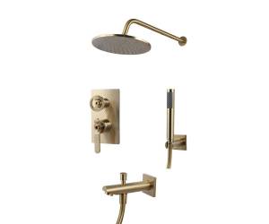 Душевой комплект Bronze de Luxe 1760's Loft 6630CG матовое золото
