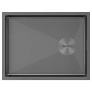 Мойка кухонная Paulmark Next-Slim 54 Uni PM215442-GM вороненая сталь