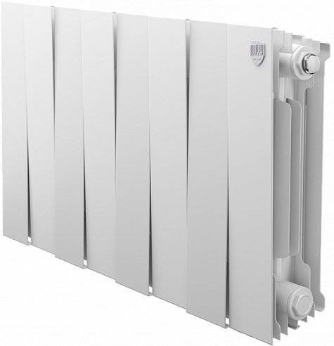 Радиатор биметаллический Royal Thermo Piano Forte 300 bianco traffico, 8 секций