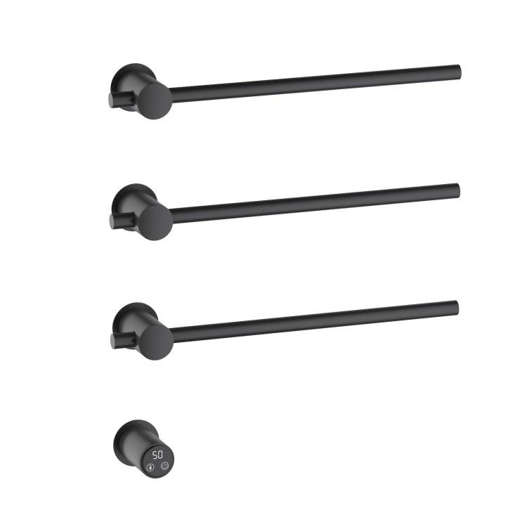 Полотенцесушитель электрический Timo Saona 030/03SM встраиваемый, черный матовый