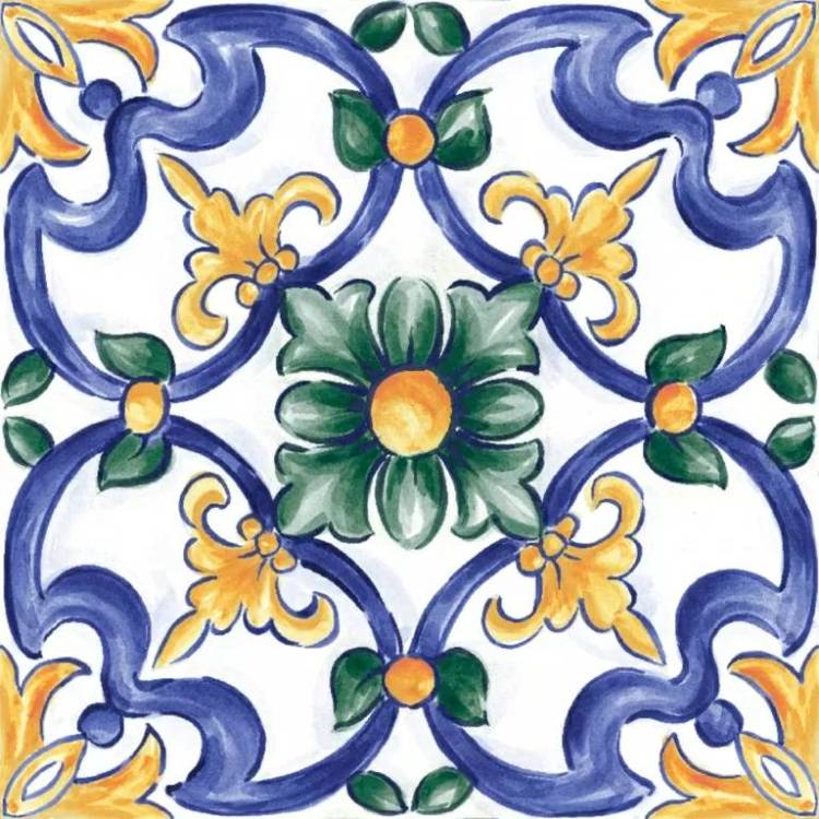 Декор Ragno Amuri RC8J Decoro Maiolica Tappeto 3 Glossy RT 20х20