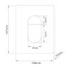 Кнопка смыва Abber AC0124MB пневматическая, черная матовая фото 9