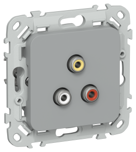 Розетка RCA IEK Flite FI-R10-K03 серый