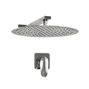 Душевой комплект Wasserkraft Weida A3151.090.116 с верхней душевой насадкой, хром, встраиваемый