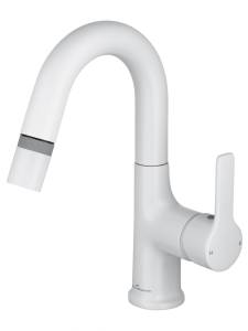 Смеситель для раковины Wonzon & Woghand WW-FE01L212-MW белый матовый