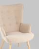Кресло Stool Group Хью QH-8901KP 263-2 beige бежевый фото 8