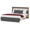 Кровать Арника Вена 00-00164540 дуб золотой, графит серый, с проложками 160x200 фото 2